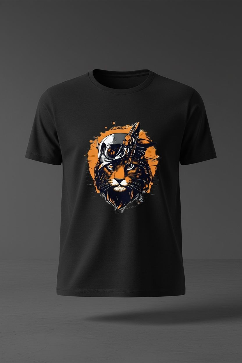 Mecha Cat Graphic Tee