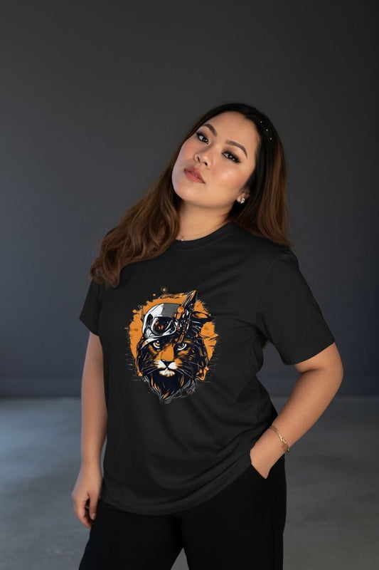 Mecha Cat Graphic Tee